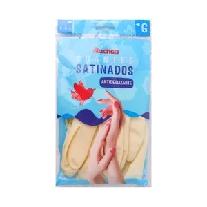 Producto Alcampo Guantes de Látex Satinado Talla Grande 8-8 1/2 Producto Alcampo 1 Par