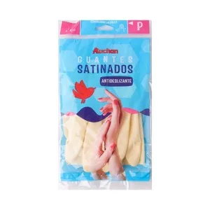 Producto Alcampo Guantes de Látex Satinado Talla Pequeña 6-6 1/2 Producto Alcampo 1 Par
