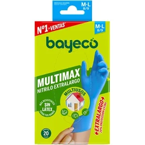 Guantes de Nitrilo Extralargo Multimax Talla M-l Bayeco