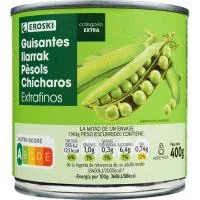 Guisante Extrafino Eroski, Lata 280 G