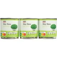 Guisante Muy Fino Eroski Basic, Pack 3x140 G