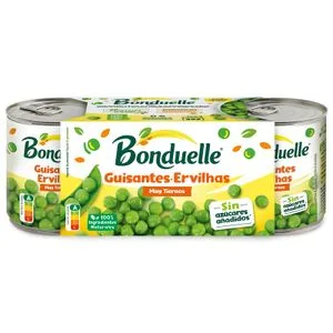 Guisantes Tiernos y Finos sin Azúcares Añadidos 3 X 140 Gr