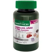 Gummies Masticables para Cabello, Uñas Santiveri, Bote 151 G