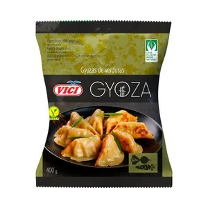 Vici Gyozas Precocinadas y Congeladas Rellenas de Verduras 400 G.