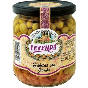 Habitas con Jamón Frasco 230 Gr
