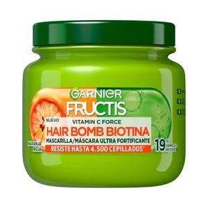Fructis Hair Bomb Mascarilla Capilar Ultra Fortificante con Naranja Roja y Vitamina C Force 320 Ml.