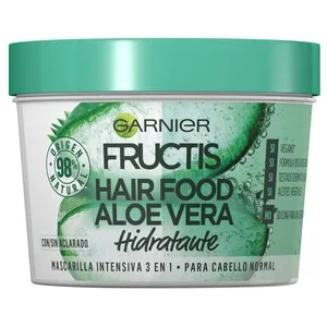 Fructis Hair Food de Ganier Mascarilla Capilar Hidratante Intensiva con Aloe Vera, para Cabello Normal 390 Ml.