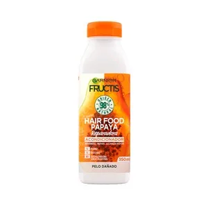 Fructis Hair Food de Garnier Acondicionador Reparador con Papaya, para Cabellos Dañados 350 Ml.