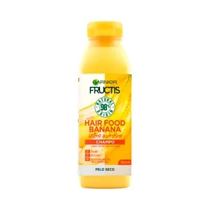 Fructis Hair Food de Garnier Champú Ultra Nutritivo con Banana, para Cabellos Secos 350 Ml.