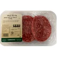 Hamburguesa de Ternera Plana de Vic, Bandeja 318 G