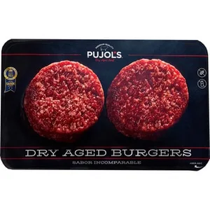 Hamburguesa Dry Aged Burgers sin Gluten y sin Lactosa 2 Unidades Pujol's