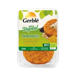 Céréal BIO Hamburguesa Ecológica de Tofu con Zanahorias 2 Uds X 80 G. 160 G