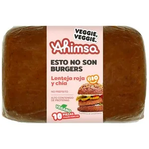 Hamburguesa Vegana de Lenteja Roja y Chia Ahimsa BIO 750 G.