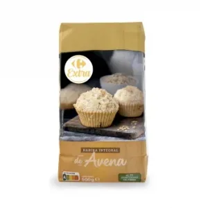 Harina de Avena Integral Extra Carrefour 500 G.