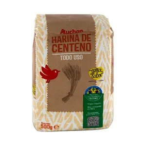 Alcampo Cultivamos LO Bueno Harina de Centeno para Todo Tipo de Usos 500 G.