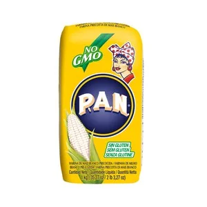 P.a.n Harina de Maíz Blanco Recocida 1 Kg. 1000 G