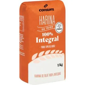 Harina de Trigo 100% Integral 1 Kg
