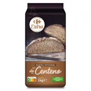 Harina Integral de Centeno Extra Carrefour 1 Kg.