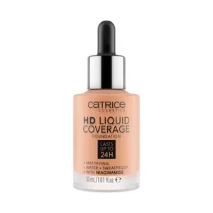 Catrice Hd Liquid Coverage Tono 040 Warm Beige Base de Maquillaje Líquida sin Efecto Máscara 30 Ml.