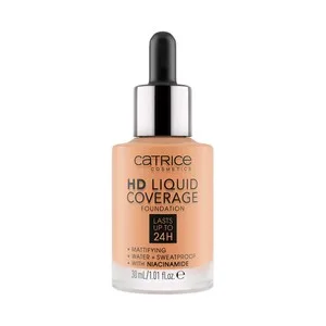 Catrice Hd Liquid Coverage Tono 046 Camel Beige Base de Maquillaje Líquida sin Efecto Máscara 30 Ml.