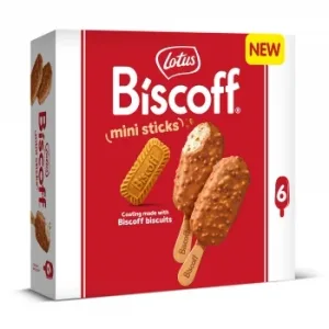 Helado Bombón Biscoff Lotus 6 Ud.