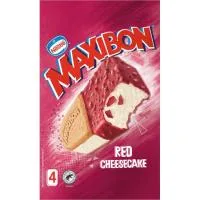 Helado Red Cheesecake Maxibon, Pack 4x140 Ml