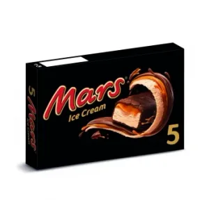 Helado con Caramelo y Cobertura de Cacao Mars 5 Uds.