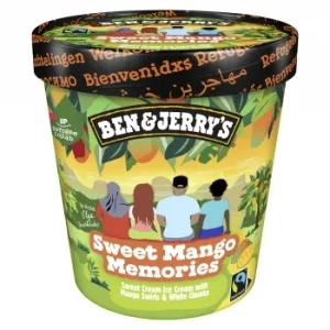 Helado Crema Nata con Salsa de Mango Ben & Jerry's 391 G.