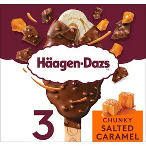Helado Crunky Salted Caramel 3 Unidades  Haagen-dazs 240 ML