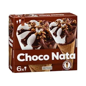 Helado Cucurucho Sabor Choco Nata Hacendado 0.72 L