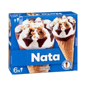 Helado Cucurucho Sabor Fresa Nata Hacendado 0.72 L