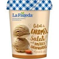 Helado de Caramelo y Almendra la Fageda, Tarrina 500 Ml