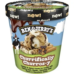 Helado de Caramelo y Nata con Tropezones Sabor Churros BEN & Jerry's