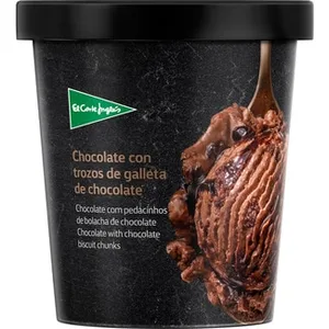 Helado de Chocolate con Trozos de Galleta de Chocolate el Corte Ingles