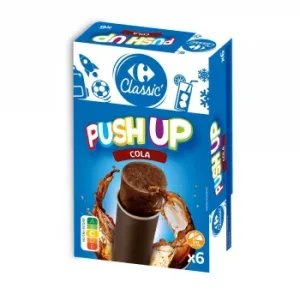 Helado de Cola Push Up Classic' Carrefour sin Gluten 6 Ud.