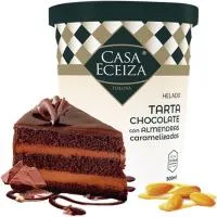 Helado de Tarta de Chocolate-almendra Casa Eceiza, Tarrina 390 G