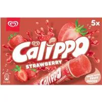 Helado de Fresa Calippo, 5 Uds, Caja 525 G