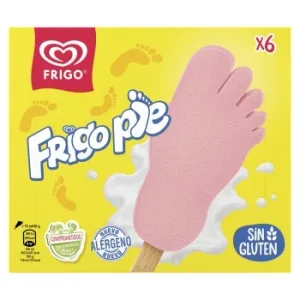 Helado de Fresa Frigo Pie Heartbrand sin Gluten 6 Ud.