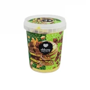 Helado de Pistacho con Almendra, Kataifi y Chocolate Ebbany Quality Product 520 Ml.