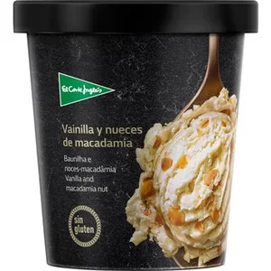 Helado de Vainilla y Nueces de Macadamia sin Gluten el Corte Ingles