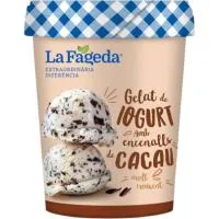 Helado de Yogur con Copos al Cacao la Fageda, Tarrina 500 Ml