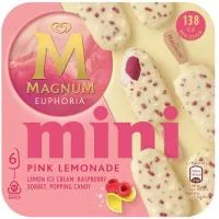 Helado Euphoria Pink Limonade Mini Magnum, Pack 6x55 Ml