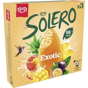 Helado Exotic de Vainilla con Sorbete de Frutas Exóticas 3 Unidades Solero