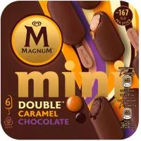 Helado Mini Doble Caramel/chocolate Magnum, Caja 6 Uds
