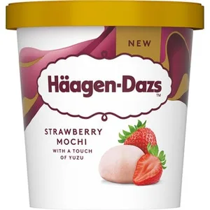 Helado Mochi de Fresa con un Toque de Yuzu Haagen-dazs