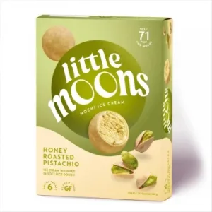 Helado Mochi Sabor Pistacho Little Moons sin Gluten 6 Ud.