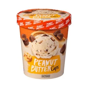 Helado Peanut Butter Cups Hacendado de Crema Cacahuete con Trocitos de Tartaletas 0.5 L