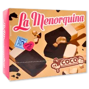Helado Polo la Menorquina Coco Paq. de 4 U.