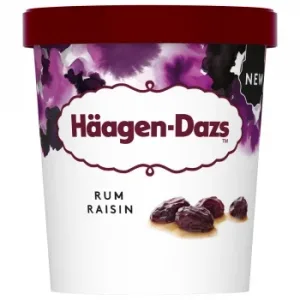 Helado Ron con Pasas Häagen-dazs 400 G.