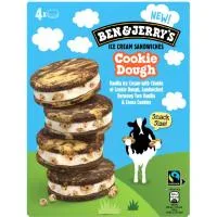 Helado Sandwich Cookie Dough Ben&jerry's, Pack 4x68 Ml